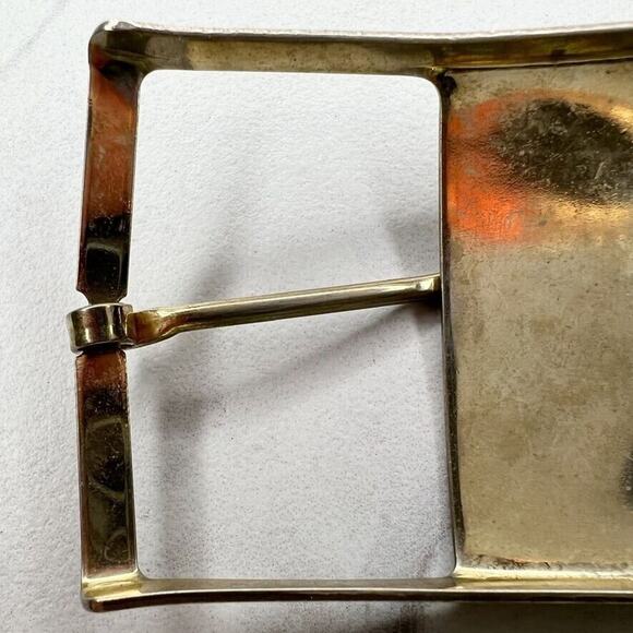 Vintage RMP Initials Letters Silver Tone Simple Basic Belt Buckle - Picture 6 of 7